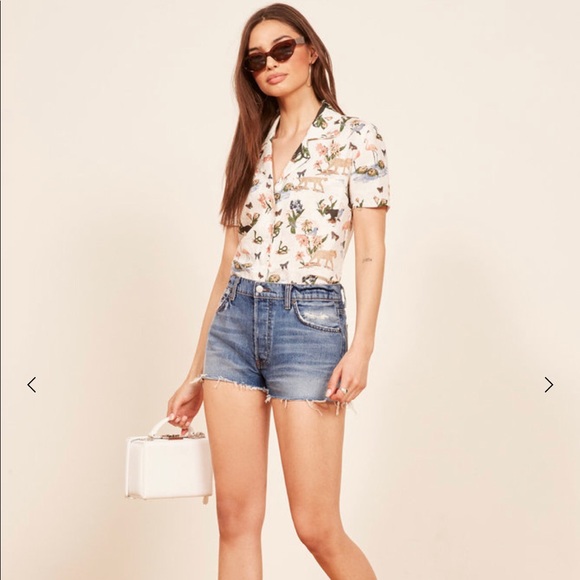 Reformation Pants - Ginger relaxed jean short NWT